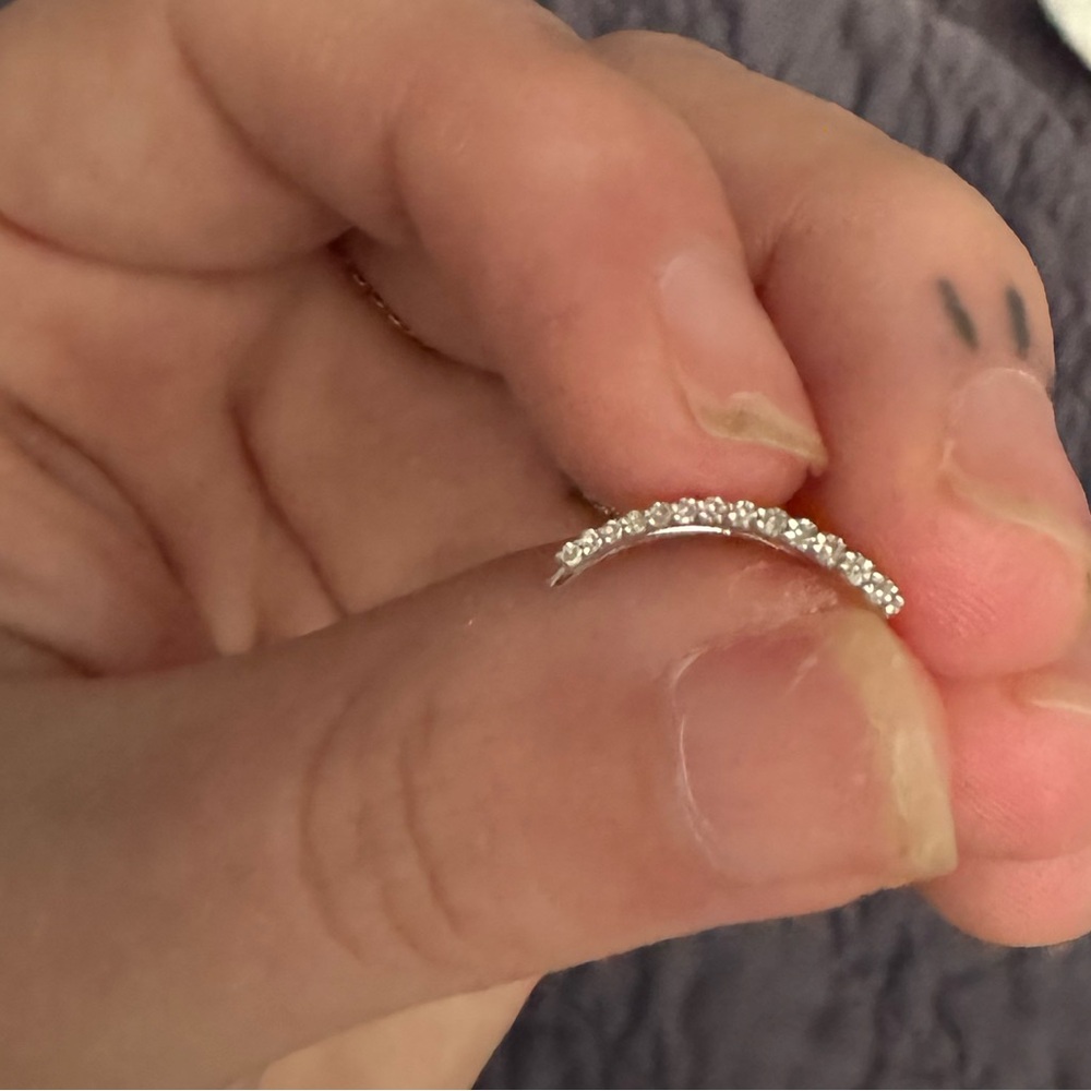 Diamond ear crawler earrings